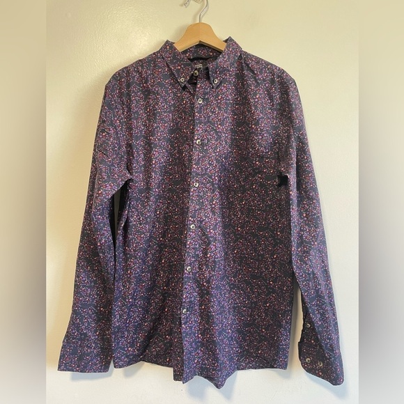 George Men's  Long Sleeve Soft Washed Poplin Shirt - Picture 4 of 10